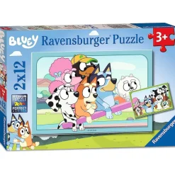 RAVENSBURGER IBÉRICA Juegos Y Puzzles*Ravensburger - Bluey - Puzzle infantil de 2x12 piezas, colección Ravensburger Bluey ㅤ