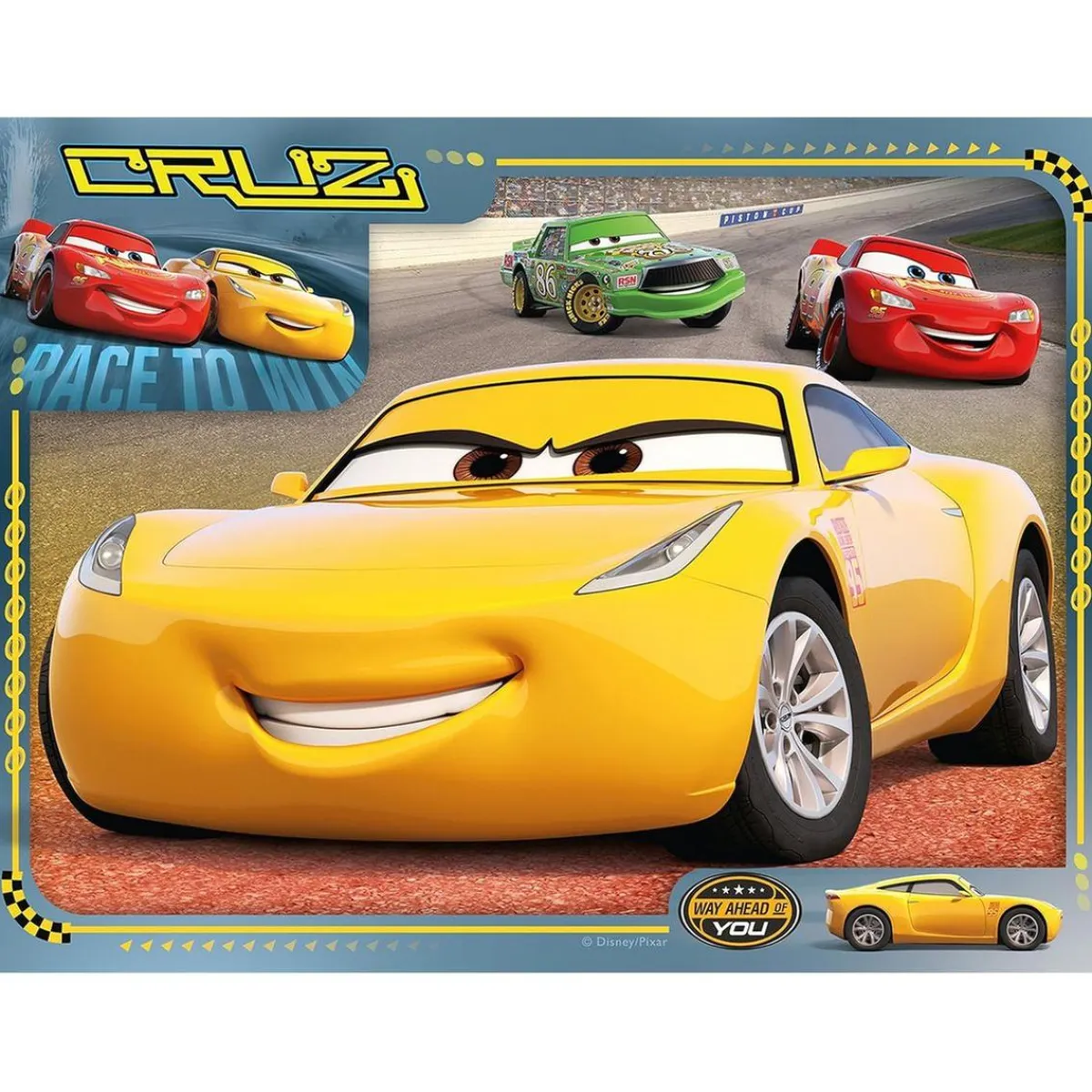 RAVENSBURGER Juegos Y Puzzles*- Cars - Puzzle 4 in a box