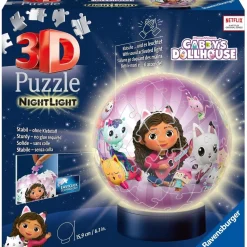 DICKIE TOYS Juegos Y Puzzles*Ravensburger - 3D Puzzle Nightlamp Ball con Luces, 72 Piezas ㅤ