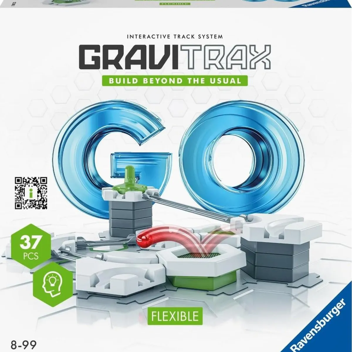 RAVENSBURGER IBÉRICA Steam*Ravensburger - GraviTrax GO Flexible, Sistema Versátil de Pistas de Canicas ㅤ