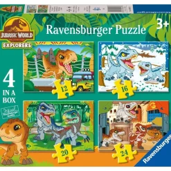 RAVENSBURGER Juegos Y Puzzles*- Jurassic World - Puzzle 4 in a box
