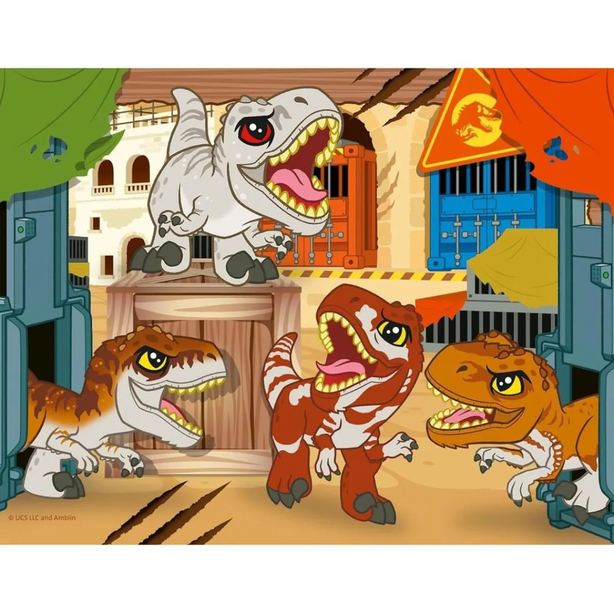 RAVENSBURGER Juegos Y Puzzles*- Jurassic World - Puzzle 4 in a box