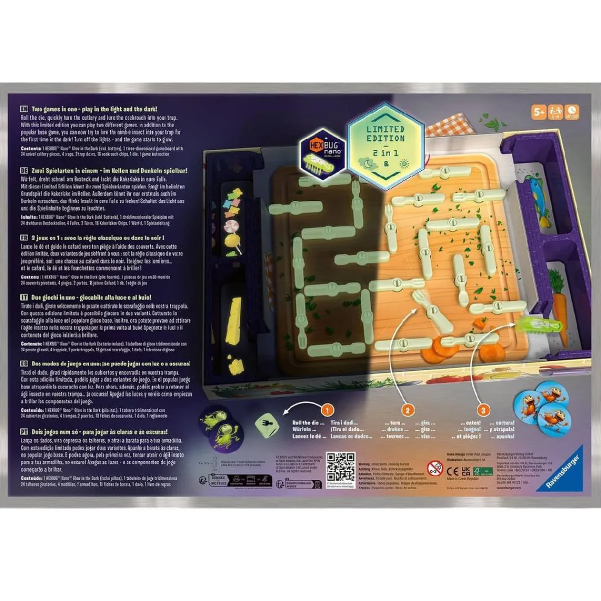 RAVENSBURGER IBÉRICA Friki Zone|Juegos Y Puzzles*Ravensburger - La Cucaracha - 10ª Edición Brilla en la oscuridad