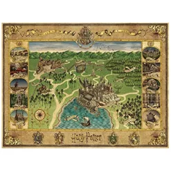 RAVENSBURGER IBÉRICA Juegos Y Puzzles*Ravensburger - Mapa de Hogwarts - Puzzle 1500 piezas
