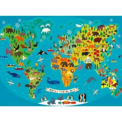 RAVENSBURGER IBÉRICA Juegos Y Puzzles*Ravensburger - Mapa de los animales - Puzzle 150 piezas XXL