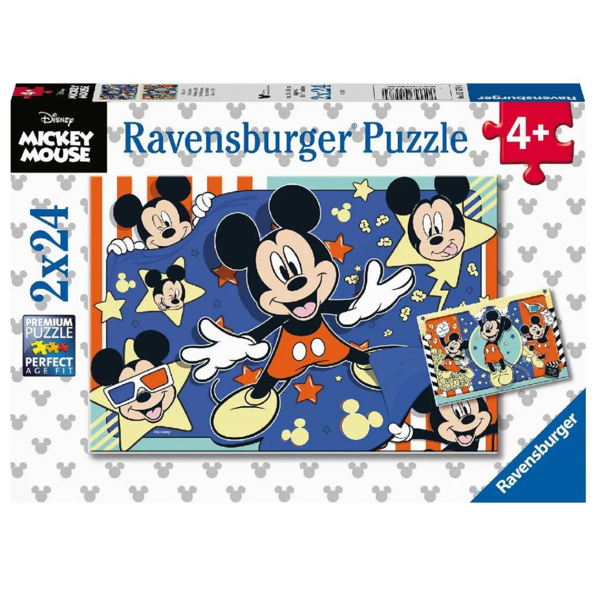 RAVENSBURGER IBÉRICA Juegos Y Puzzles*Ravensburger - Mickey Mouse - Pack 2 puzzles 24 piezas