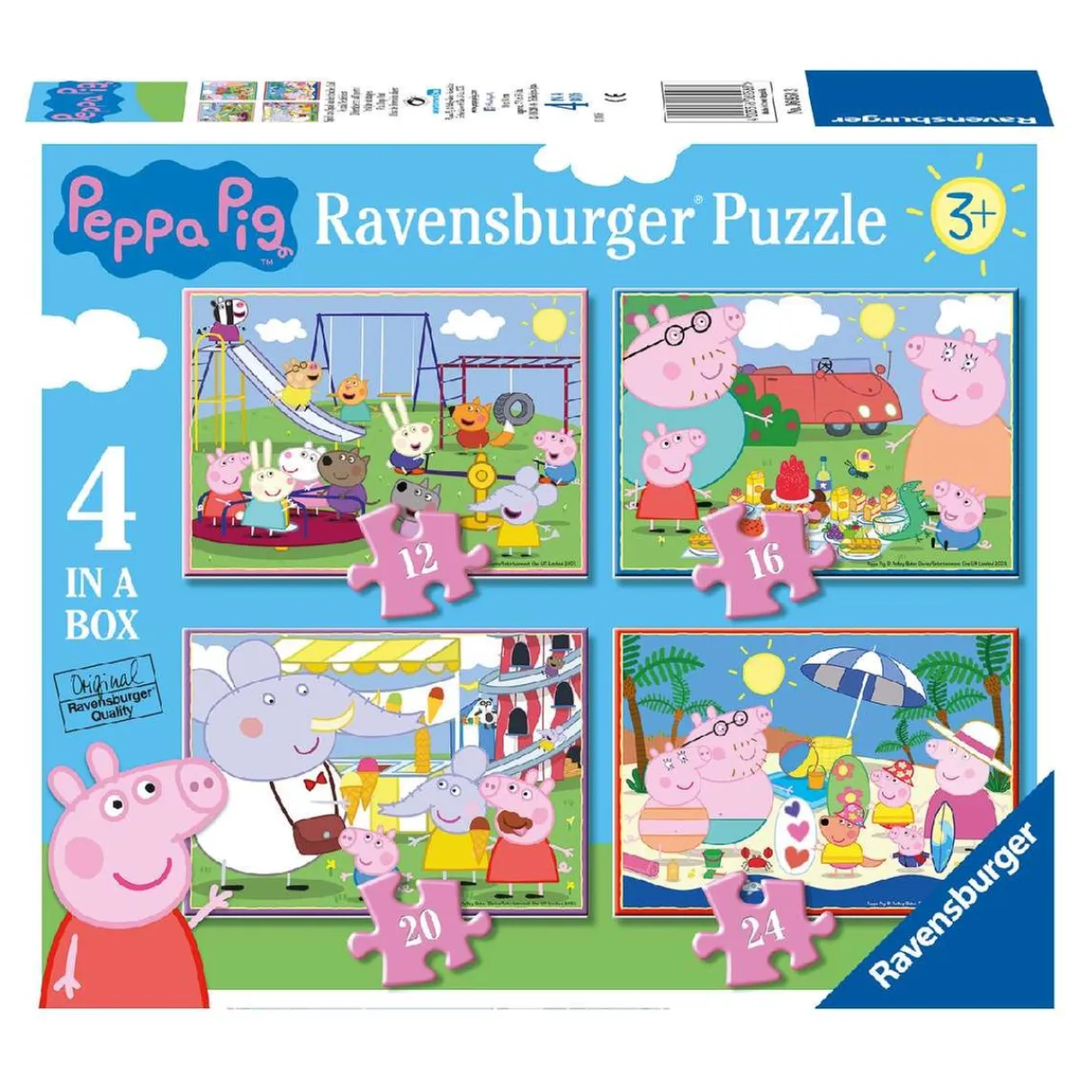 RAVENSBURGER IBÉRICA Juegos Y Puzzles*Ravensburger - Peppa Pig - Pack 4 puzzles