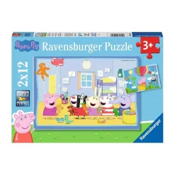 RAVENSBURGER IBÉRICA Juegos Y Puzzles*Ravensburger - Peppa Pig - Pack 2 puzzles 12 piezas
