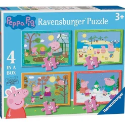 RAVENSBURGER Juegos Y Puzzles*- Peppa Pig - Puzzle 4 in a box
