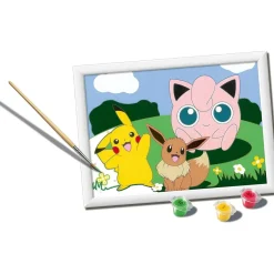 RAVENSBURGER IBÉRICA Arte Y Manualidades*Ravensburger - Pokemon - Kit creativo para pintar por números Pokémon Classic Serie D ㅤ