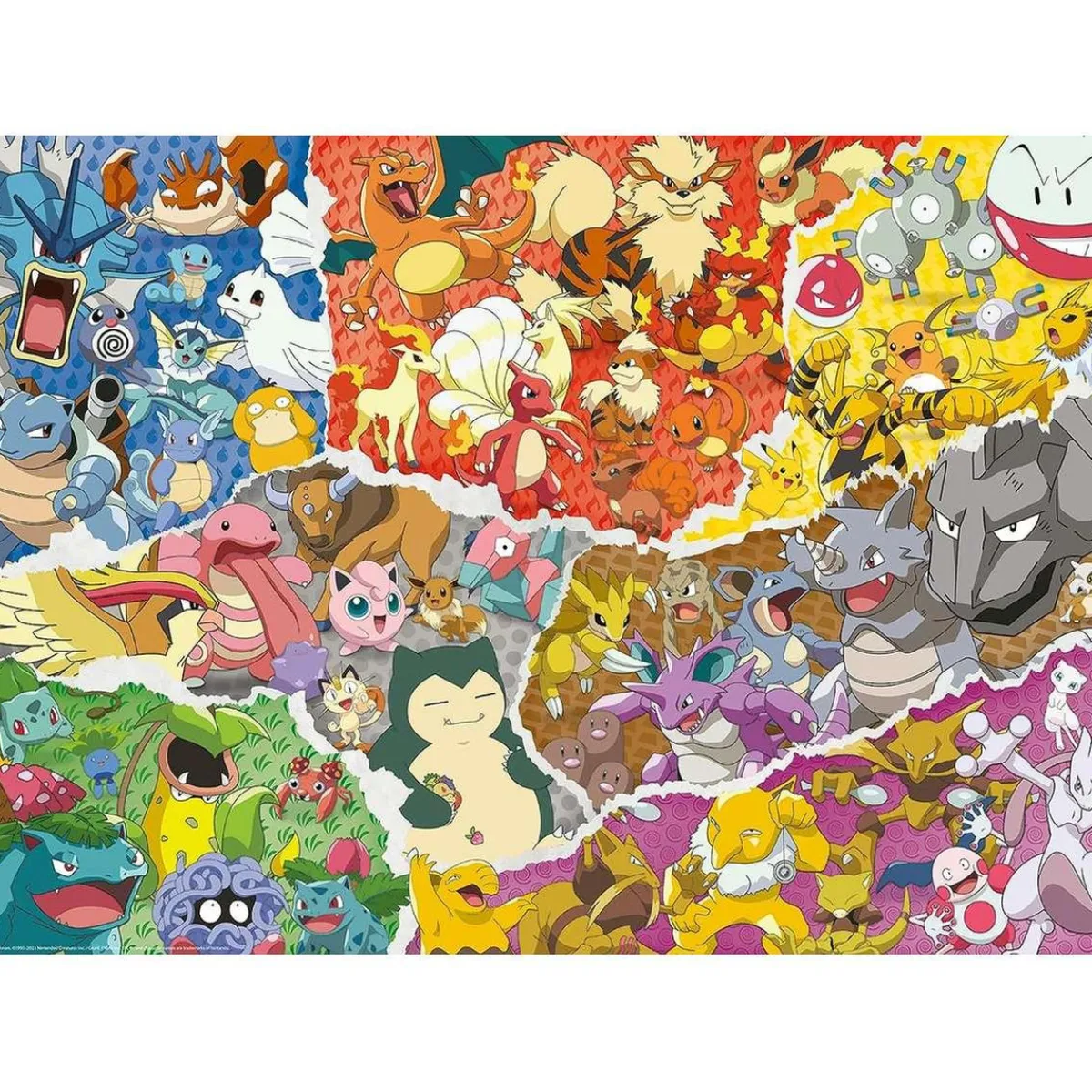 DEVIR Juegos Y Puzzles*Ravensburger - Pokemon - Pokemon, puzzle de 1000 piezas ㅤ