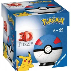RAVENSBURGER IBÉRICA Juegos Y Puzzles*Ravensburger - Pokemon - Pokeball Classic Puzzle 3D (varios modelos)