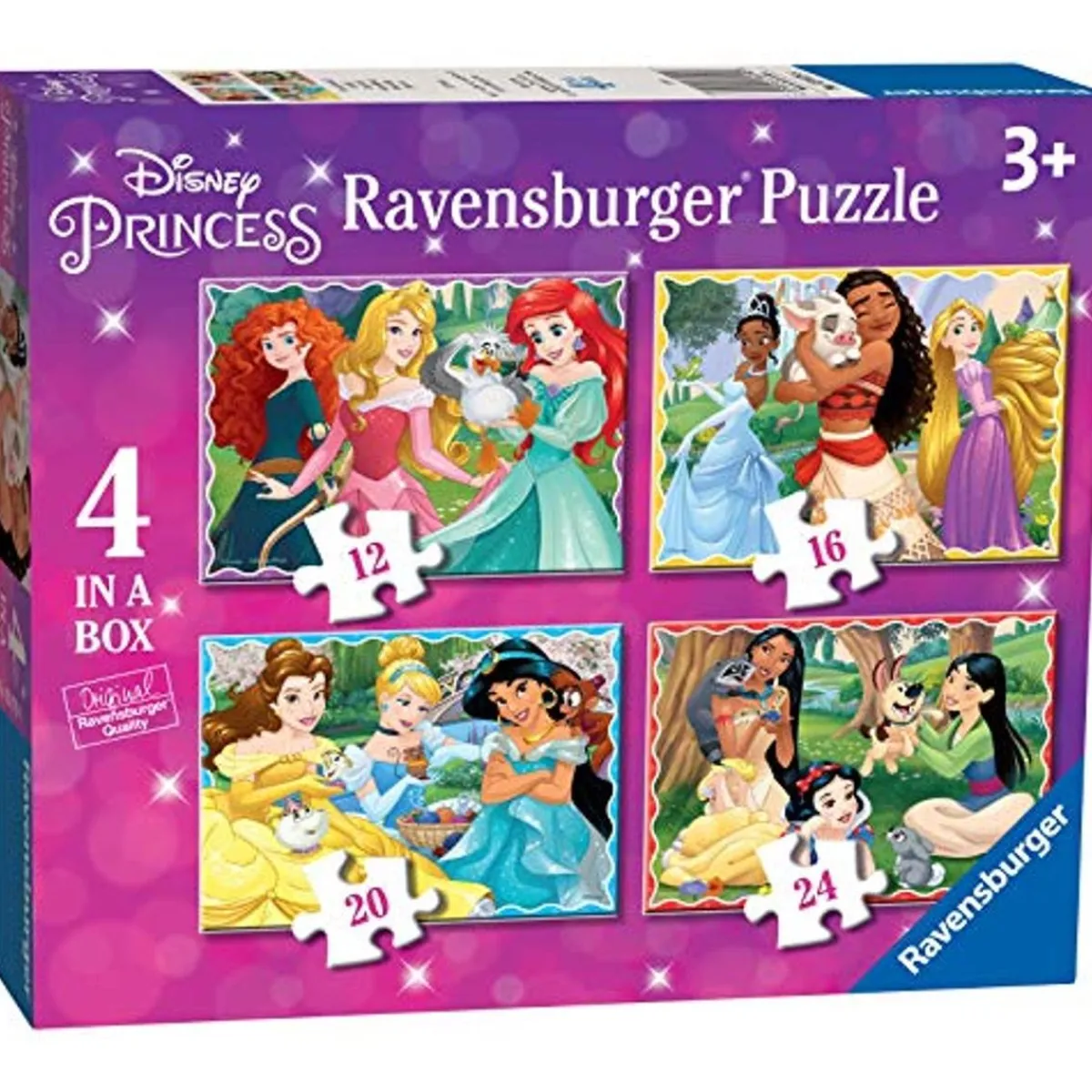 RAVENSBURGER Juegos Y Puzzles*- Princesas Disney - Puzzle 4 in a Box
