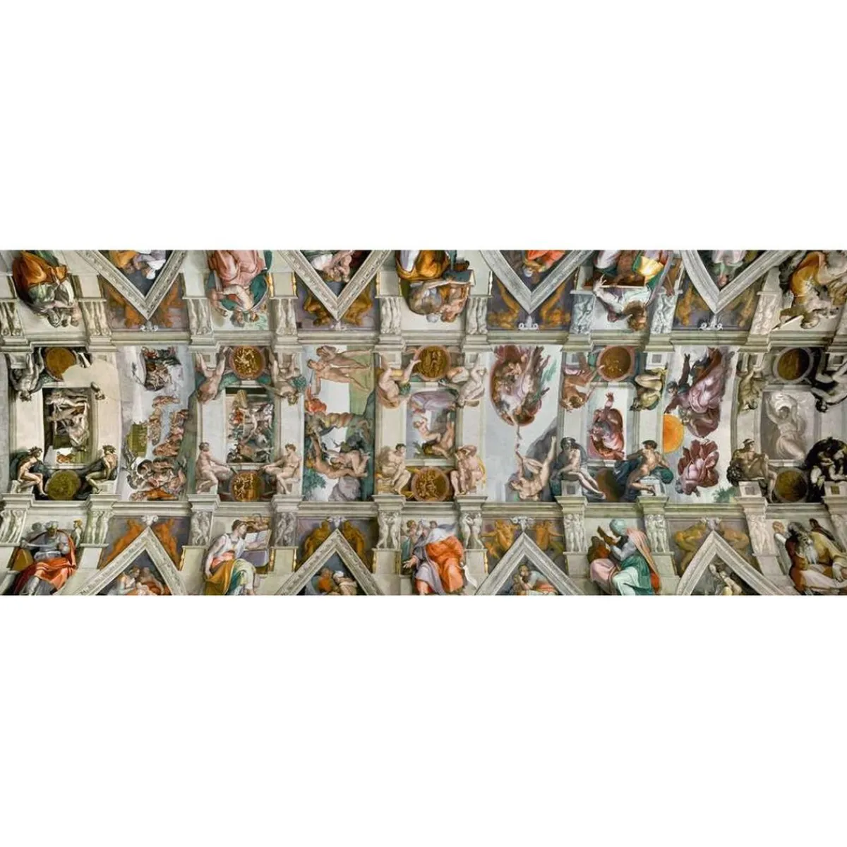 RAVENSBURGER IBÉRICA Juegos Y Puzzles*Ravensburger - Puzzle 1000 piezas, Arte y Panoramas de la Capilla Sixtina ㅤ