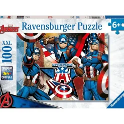 RAVENSBURGER IBÉRICA Juegos Y Puzzles*Ravensburger - Puzzle 100 piezas XXL Capitán América