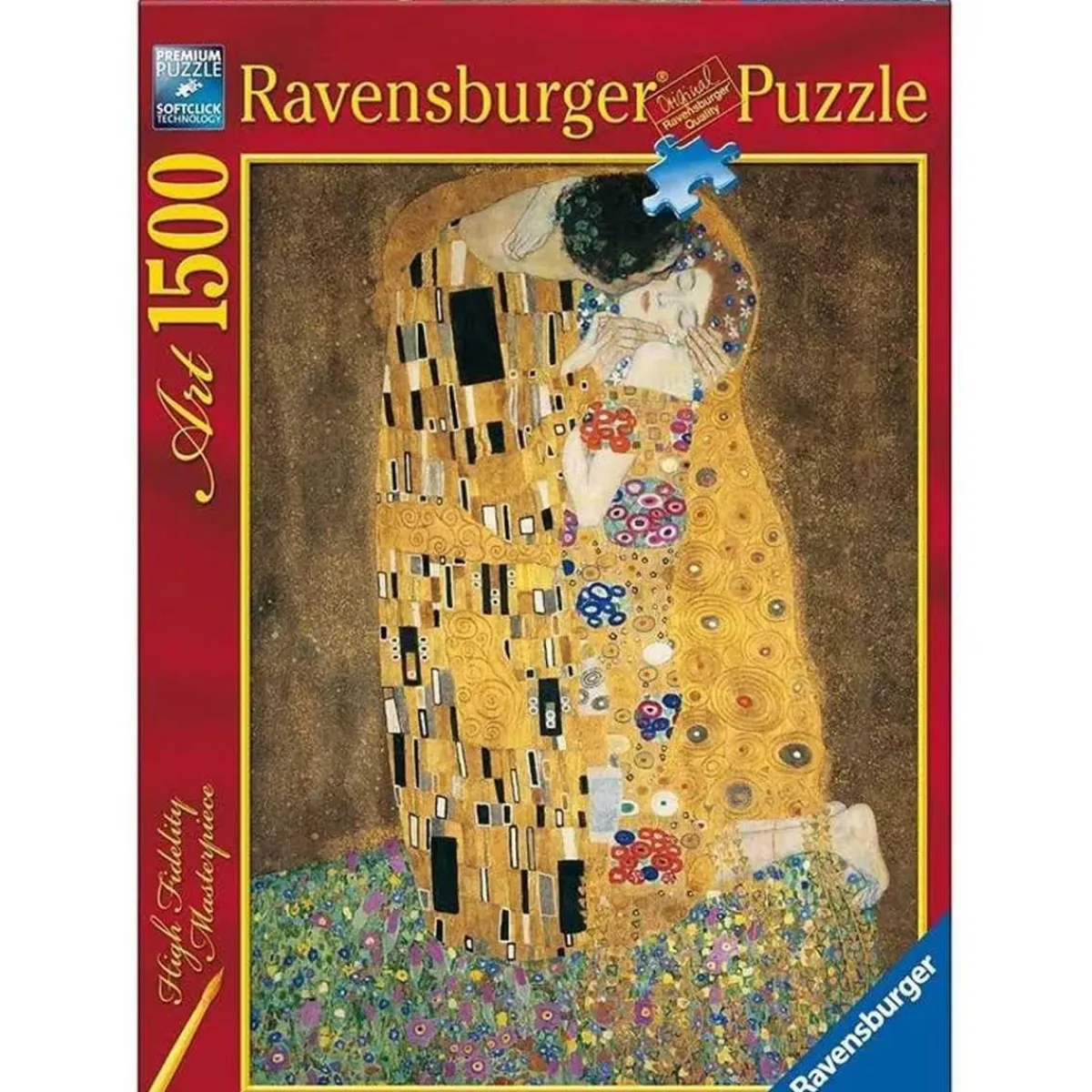 RAVENSBURGER IBÉRICA Juegos Y Puzzles*Ravensburger - Puzzle 1500 piezas: El beso de Klimt, arte y calidad ㅤ