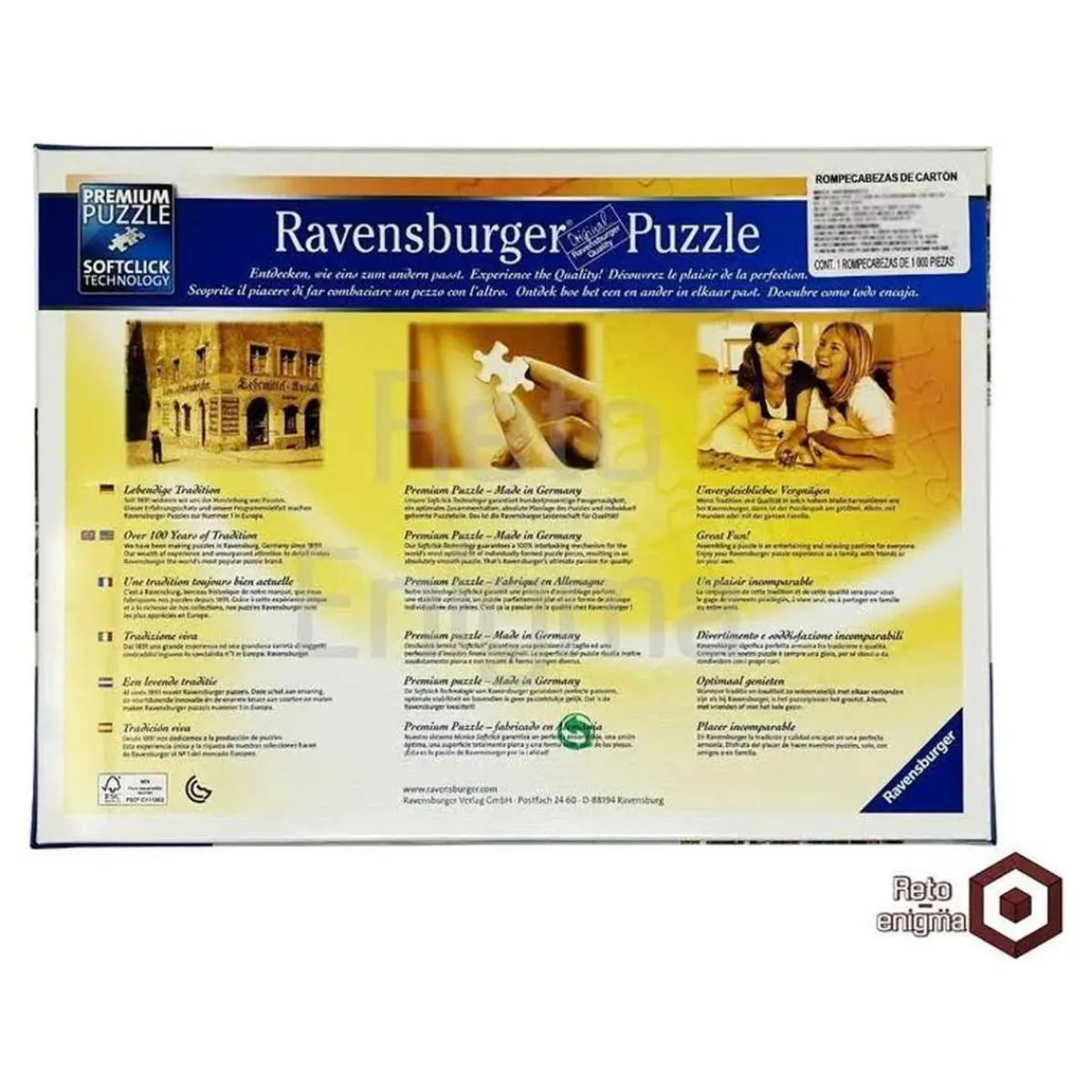 RAVENSBURGER IBÉRICA Juegos Y Puzzles*Ravensburger - Puzzle 1500 piezas: El beso de Klimt, arte y calidad ㅤ