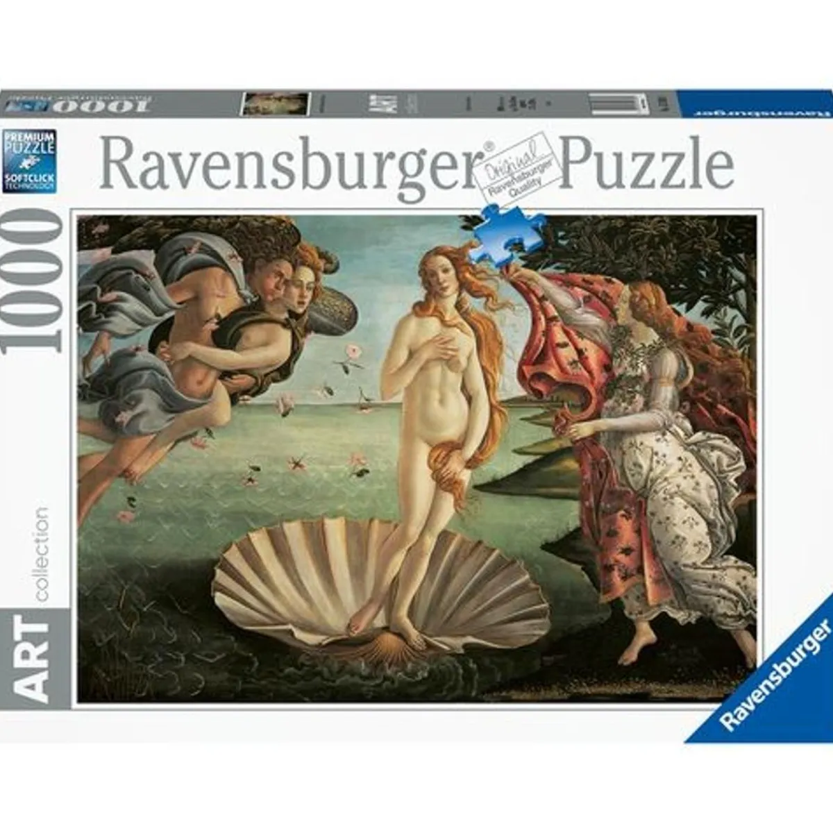 RAVENSBURGER IBÉRICA Juegos Y Puzzles*Ravensburger - Puzzle 1000 piezas Art - Botticelli: El nacimiento de Venus