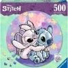 KIDS EUROSWAN S.L. Juegos Y Puzzles*Ravensburger - Puzzle circular Disney Stitch, colección rompecabezas, 500 piezas ㅤ