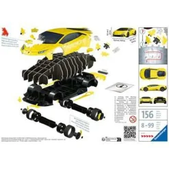 SCALEXTRIC Juegos Y Puzzles*Ravensburger - Puzzle 3D de 156 piezas vehículos ㅤ