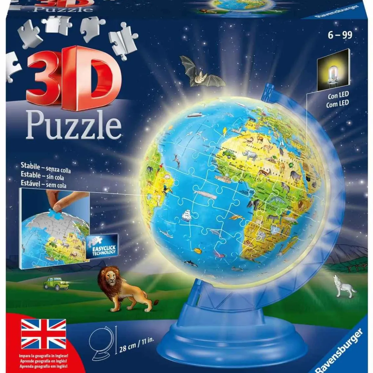 RAVENSBURGER IBÉRICA Juegos Y Puzzles*Ravensburger - Puzzle 3D Globo con luz