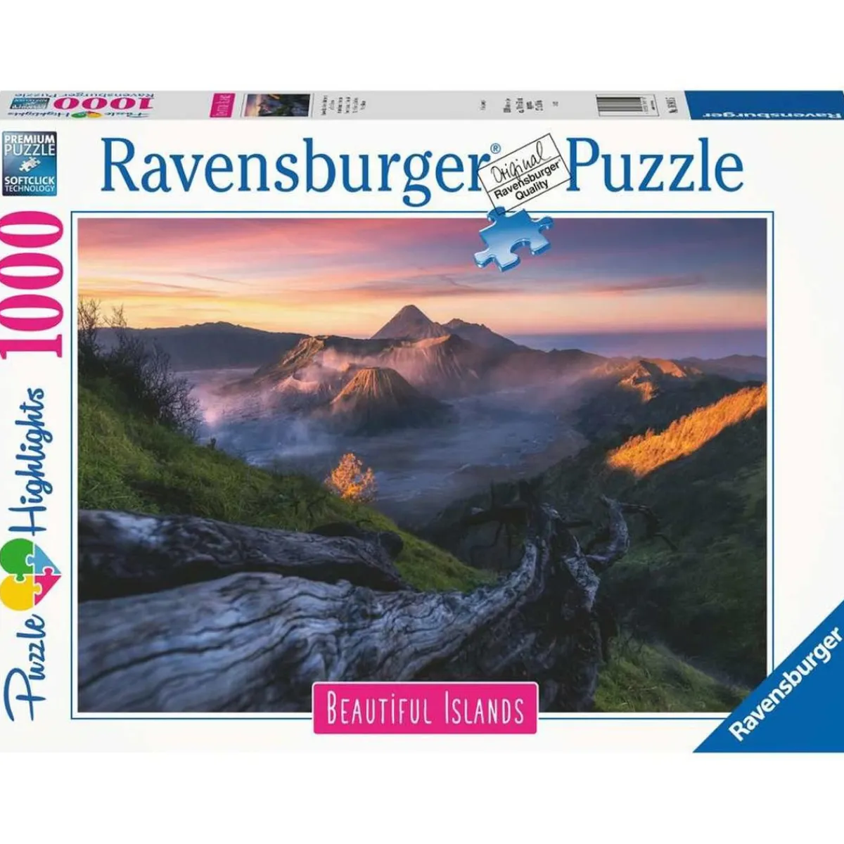 RAVENSBURGER IBÉRICA Juegos Y Puzzles*Ravensburger - Puzzle de 1000 piezas, Monte Bromo, Indonesia - Colección Paisajes ㅤ
