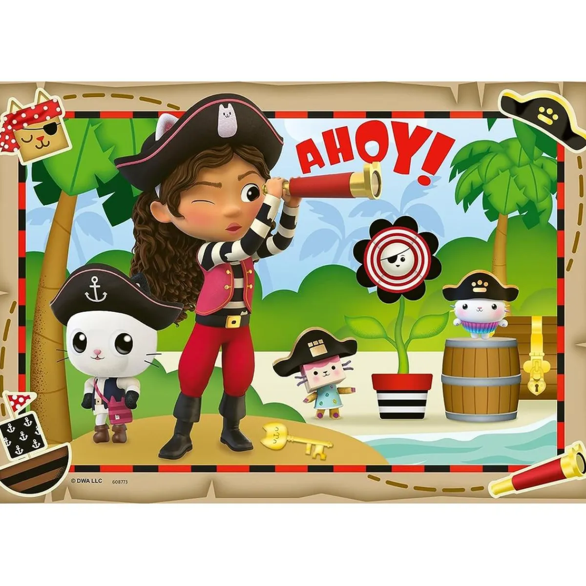 HARRY POTTER Juegos Y Puzzles*Ravensburger - Puzzle de colección Gabby's Dollhouse, 2 sets de 24 piezas ㅤ