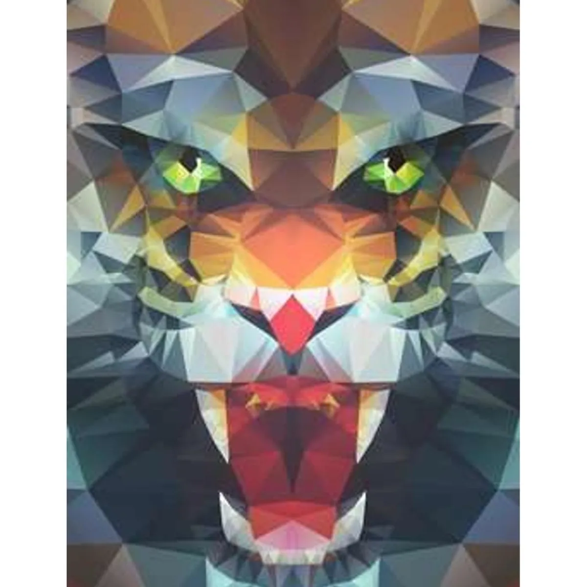 RAVENSBURGER IBÉRICA Juegos Y Puzzles*Ravensburger - Puzzle de polígonos con rugido de león, 500 piezas ㅤ