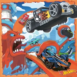RAVENSBURGER IBÉRICA Juegos Y Puzzles*Ravensburger - Puzzle Hot Wheels, Colección de 3 puzzles de 49 piezas ㅤ