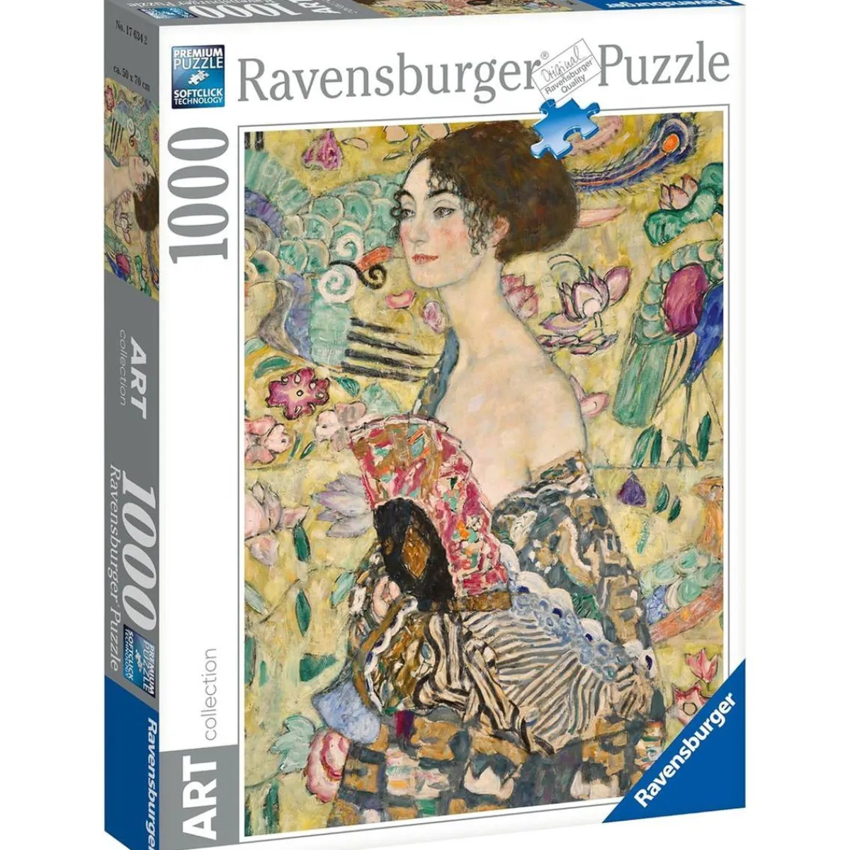 RAVENSBURGER IBÉRICA Juegos Y Puzzles*Ravensburger - Puzzle Klimt: Dama con Abanico, 1000 Piezas ㅤ