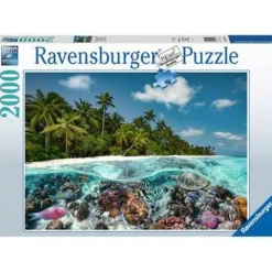 RAVENSBURGER IBÉRICA Juegos Y Puzzles*Ravensburger - Puzzle paisaje de las Maldivas, 2000 piezas ㅤ