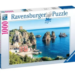 RAVENSBURGER IBÉRICA Juegos Y Puzzles*Ravensburger - Rompecabezas Paisaje Mediterráneo Italia, 1000 Piezas ㅤ