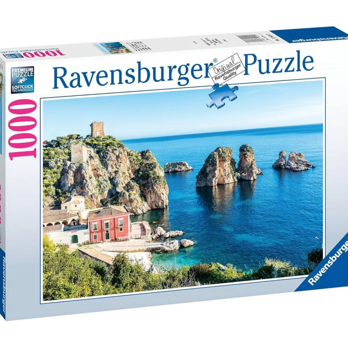 RAVENSBURGER IBÉRICA Juegos Y Puzzles*Ravensburger - Rompecabezas Paisaje Mediterráneo Italia, 1000 Piezas ㅤ