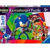 RAVENSBURGER IBÉRICA Juegos Y Puzzles*Ravensburger - Set de 3 Puzzles Sonic de 49 Piezas