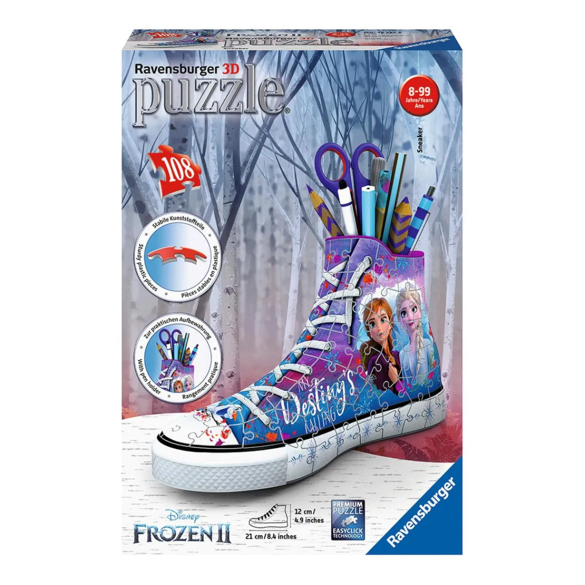 RAVENSBURGER Juegos Y Puzzles*- Sneaker Frozen 2 - Puzzle 3D 108 Piezas