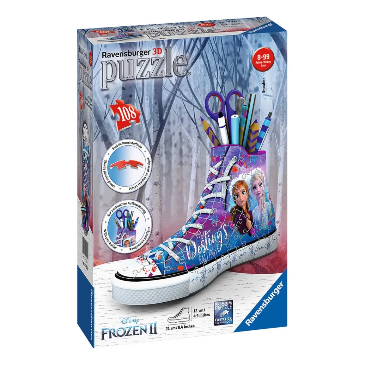 RAVENSBURGER Juegos Y Puzzles*- Sneaker Frozen 2 - Puzzle 3D 108 Piezas