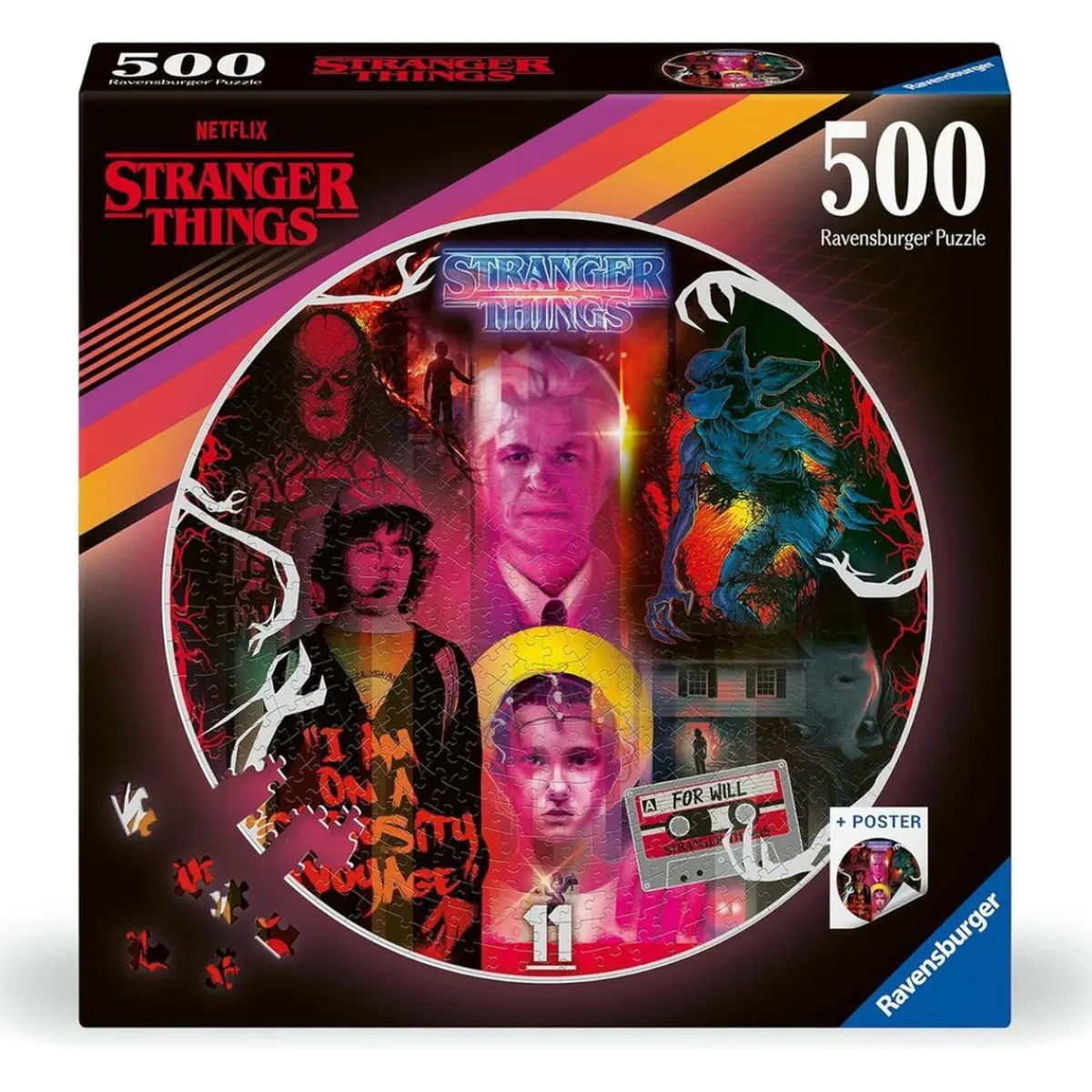 RAVENSBURGER IBÉRICA Juegos Y Puzzles*Ravensburger - Stranger Things - Puzzle redondo 500 piezas