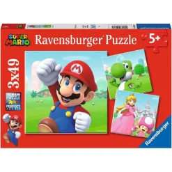 RAVENSBURGER IBÉRICA Juegos Y Puzzles*Ravensburger - Super Mario - Pack puzzles 3x49 piezas