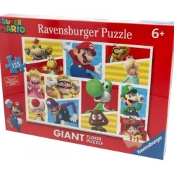 SCALEXTRIC Juegos Y Puzzles*Ravensburger - Super Mario - Puzzle gigante Super Mario Nintendo 125 piezas, multicolor ㅤ