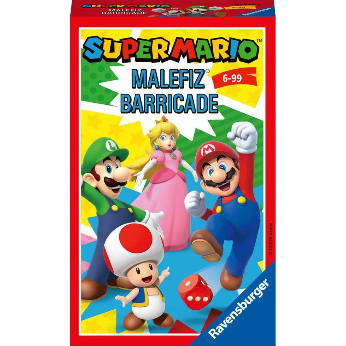 RAVENSBURGER IBÉRICA Friki Zone|Juegos Y Puzzles*Ravensburger - Super Mario - Super Mario compacto Barricada Malefiz, 2-4 jugadores ㅤ