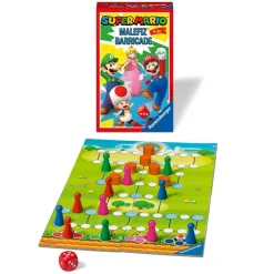 RAVENSBURGER IBÉRICA Friki Zone|Juegos Y Puzzles*Ravensburger - Super Mario - Super Mario compacto Barricada Malefiz, 2-4 jugadores ㅤ