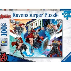 RAVENSBURGER IBÉRICA Juegos Y Puzzles*Ravensburger - Thor - Puzzle XXL de 100 piezas Marvel Thor ㅤ
