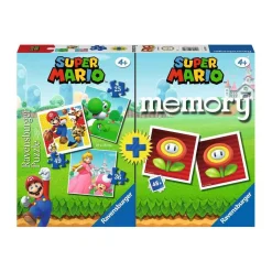 RAVENSBURGER IBÉRICA Friki Zone|Juegos Y Puzzles*Ravensburger-Super Mario-Pack juego de memoria + 3 puzzles