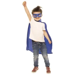 RUBIE'S Disfraces|Halloween*- Set superhéroe capa y antifaz azul talla M