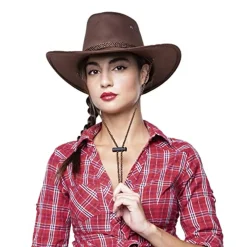 RUBIE'S Disfraces|Halloween*- Sombrero Cowboy marrón Adulto ㅤ