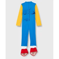 RUBIE'S Disfraces|Halloween*- Sonic the Hedgehog - Disfraz Sonic Deluxe para Niño S. ㅤ