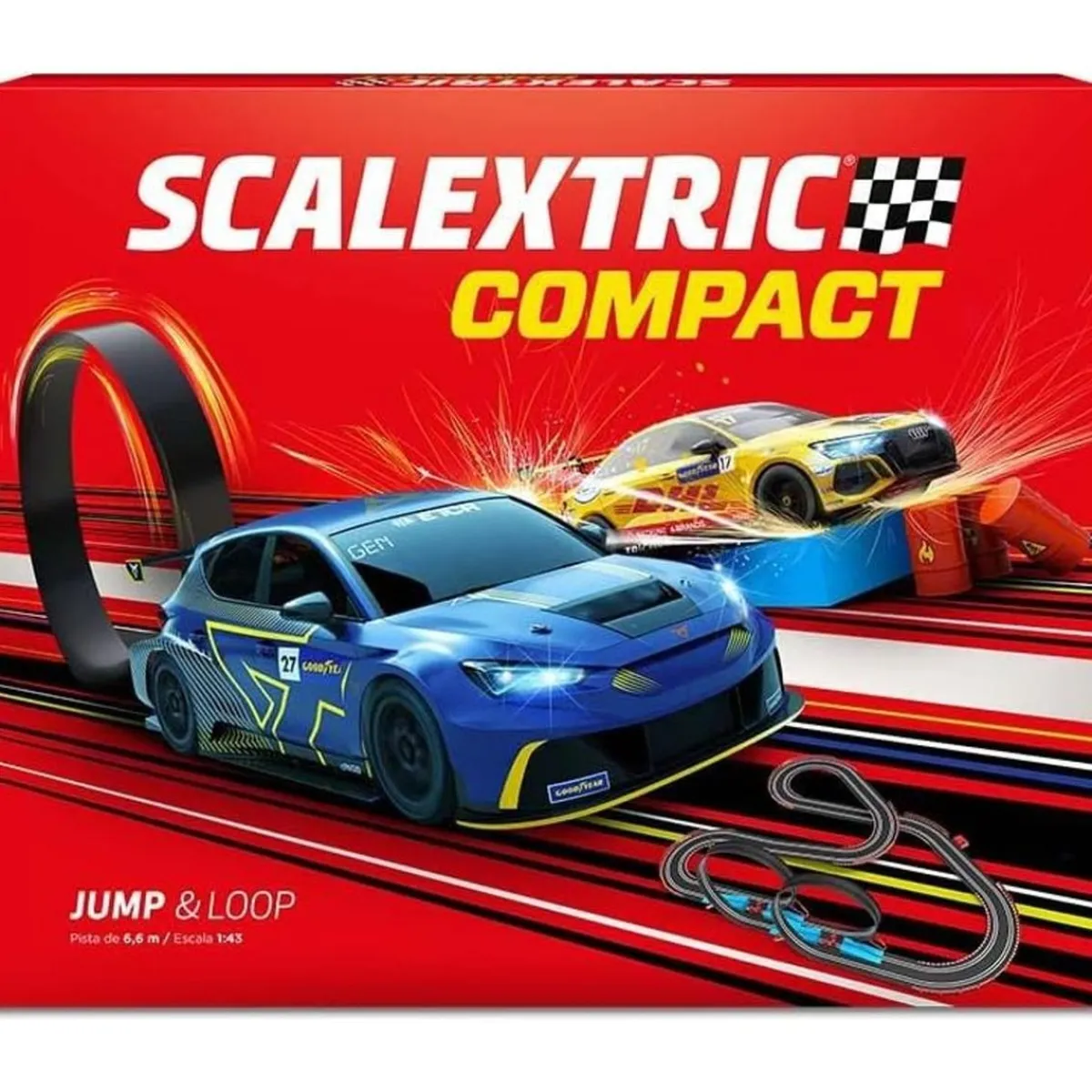 SCALE COMPETITION Vehículos Y Circuitos*Scalextric - Jump & Loop Compact