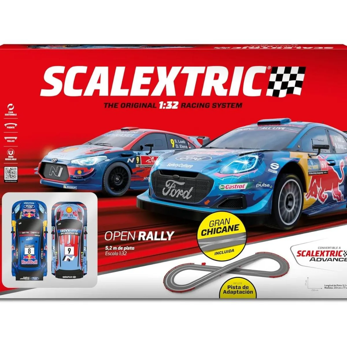 SCALE COMPETITION Vehículos Y Circuitos*Scalextric - Open Rally Set