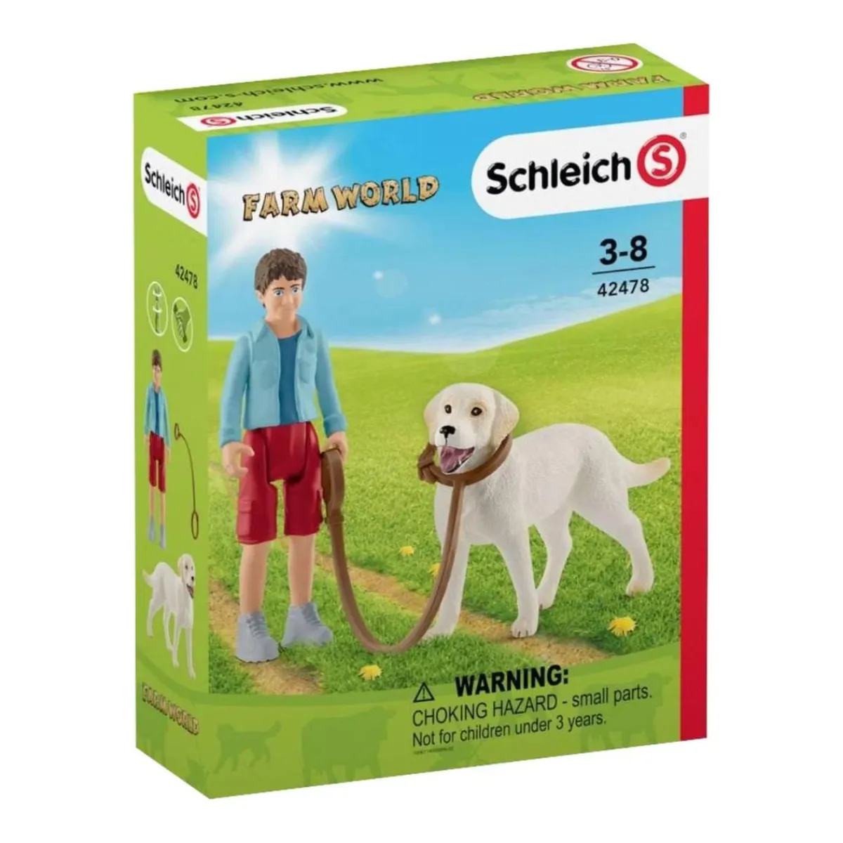 SCHLEICH Coleccionables Y Mini Mundos*- Paseo con Labrador Retriever