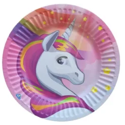 TOYS "R" US Artículos De Fiesta Y Regalos*Set 8 platos Unicornio de papel